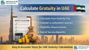 Read more about the article How to Calculate Gratuity in UAE (2026 Labour Law Guide + Real Examples)