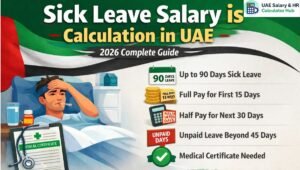 Read more about the article How Sick Leave Salary is Calculated in UAE (2026 Complete Guide)