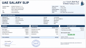 Read more about the article UAE Salary Slip Explained (2026 Guide): Basic, Gross & Net Salary Breakdown 