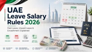 Read more about the article UAE Leave Salary Rules (2026): Paid Leave, Unpaid Leave & Encashment Explained